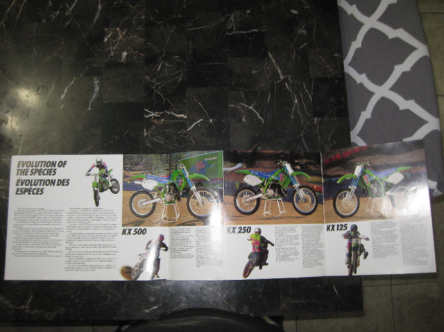 Kawasaki Motorcycle KX 500/250/125 Brochure x9 - $135.00 obo in Other in Kitchener / Waterloo - Image 2