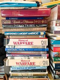A large collection of books, history, war, travel, antiquing etc