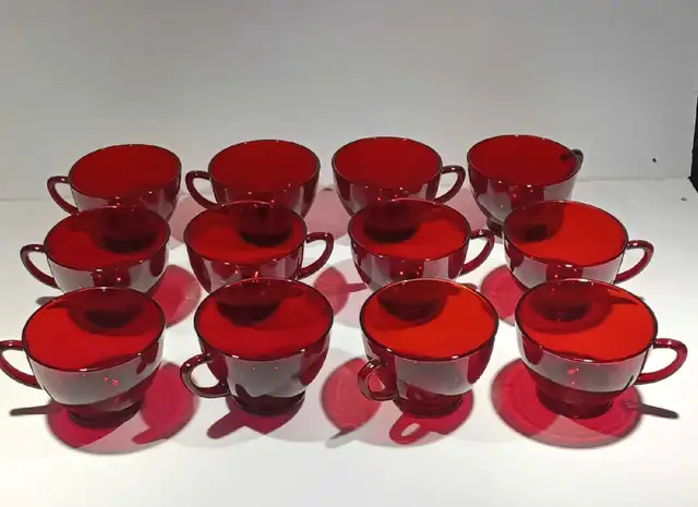 Anchor Hocking  red punch bowl62863738321538123