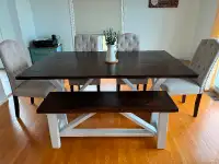 Custom made Kitchen Table and Bench
