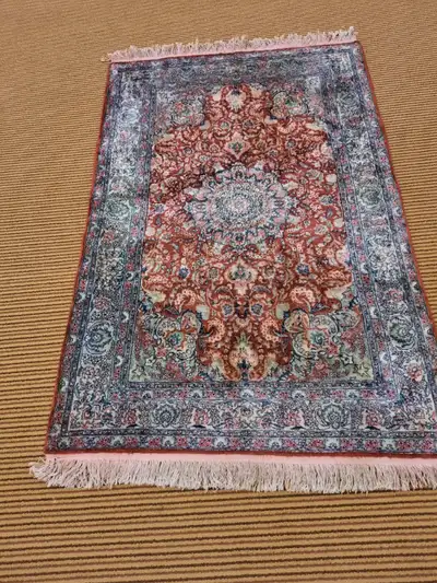 Vintage handmade rug, View more