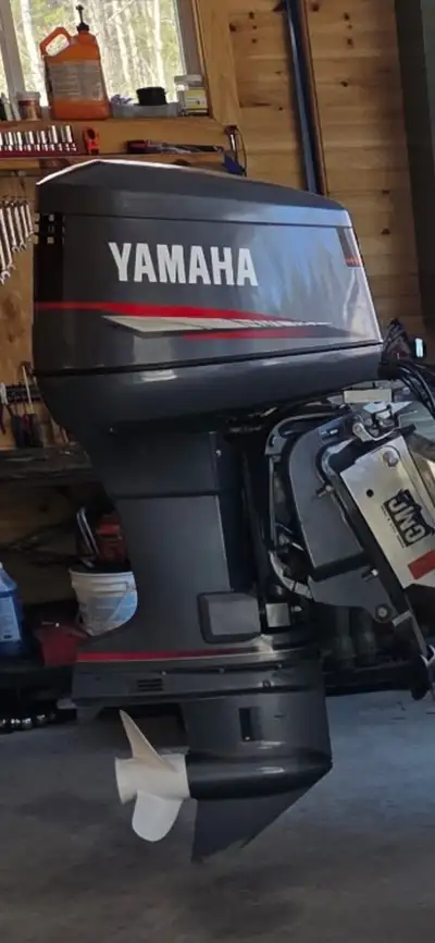 Yamaha 115 Tiller handle. 2-stroke, Mint condition, very little use, power trim, electric start. Ver...