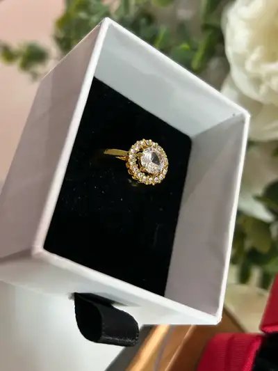 18k gold filled ring , View more