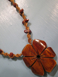 wood necklace