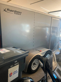 2017 rainbow 7W14L cargo trailer v- nose. Tandem axle.