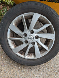 Nissan Summer Tires and Rims (4 wheels)