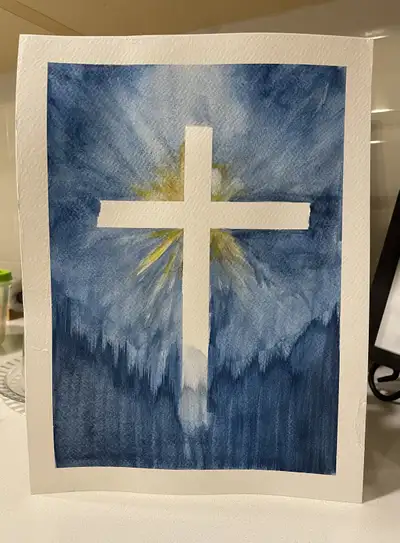 Watercolor Redemption painting, View more