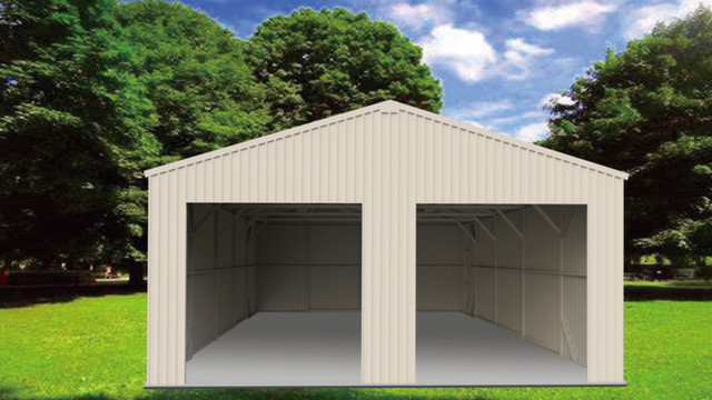 Steel Storage Shed with Dual Doors (25ftx41ft) dans Autre  à Cornwall - Image 2