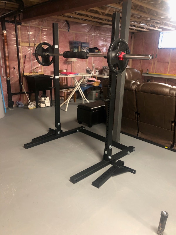 Squat Rack + Olympic Bar + Bench (Delivery available!) Exercise