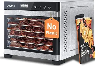 Food Dehydrators! 6 Trays, Temp. Control, Plastic-Free, NEW, View more