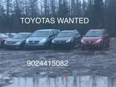 Buying Toyotas any condition 
