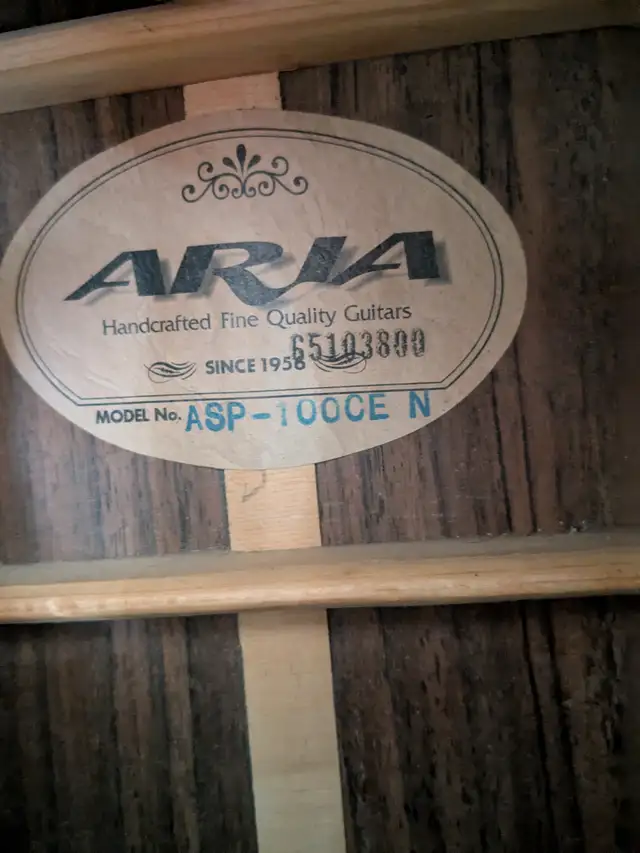 Aria Acoustic Electric Guitar in Guitars in Edmonton - Image 9