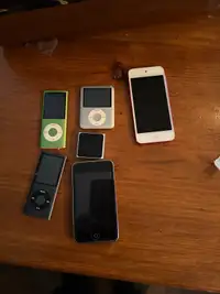 6 iPods for sale