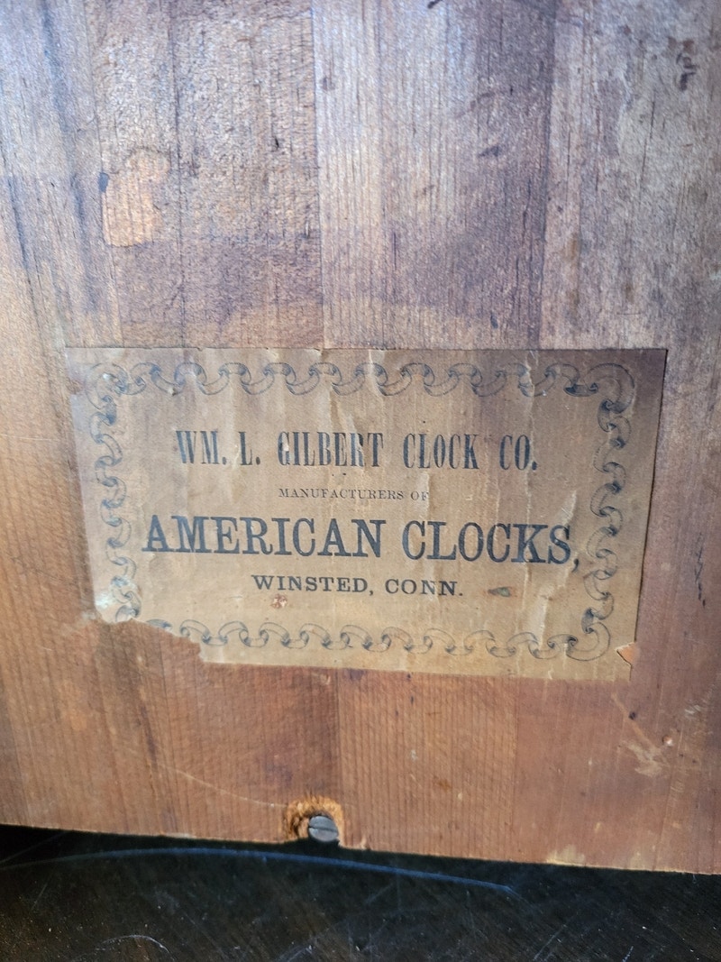 WM. L. Gilbert Clock Co. Antique Mantel Clock From mid 1800's Arts