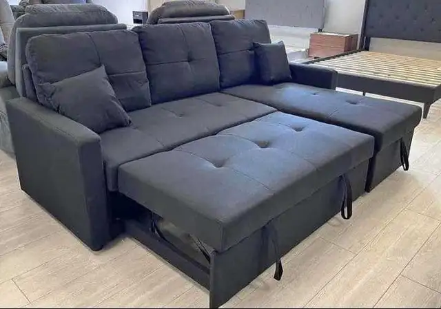 Brand New Pull Out Sectional Sofa Bed- Free Delivery  in Couches & Futons in Kingston - Image 2