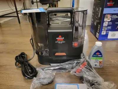 portable carpet/upholstery cleaner -Bissell green max pet , View more