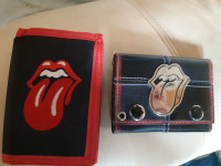 Rolling Stones Leather Wallet Bioworld USA Rare Vintage