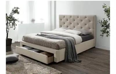 Brand new in a box with warranty. Only a bed frame, mattress is not included. Dimensions Width 87 in...