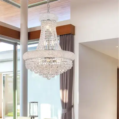 ELEGANT LIGHTING 14-LIGHT ROYAL CUT CHANDELIER, View more
