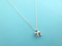Tiniest, Cute, Baby, Silver, Elephant, Cute, Necklace