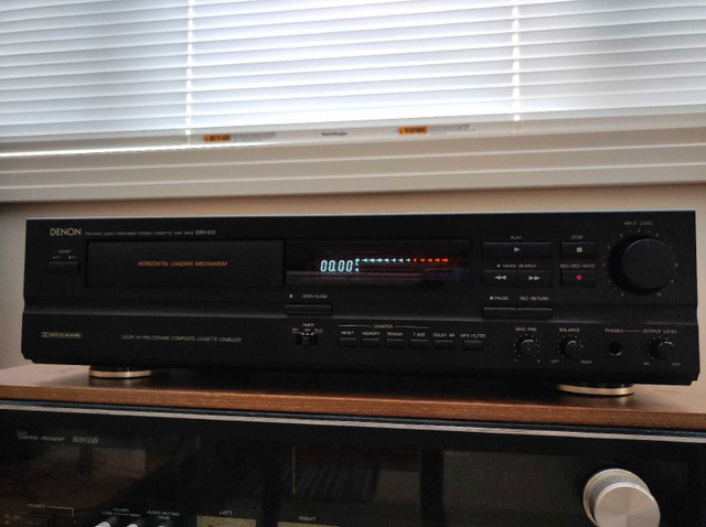 Rare Vintage Denon Horizontal Loading Cassette Deck in Stereo Systems & Home Theatre in Calgary - Image 2