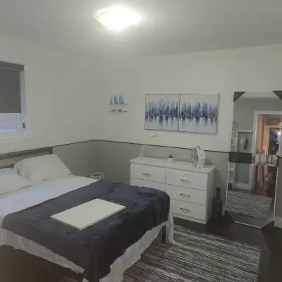 This is one bedroom in a Spacious 5 bedroom House. Furnished with microwave. · Utilities (Gas, Water...
