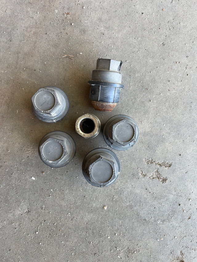 Caps and lug nuts for older chev truck in Other Parts & Accessories in Edmonton