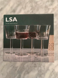New LSA International Set of 4 Wine Glasses Goblets Set of 4