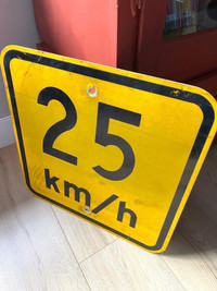 Pancarte 25 Km/h Vintage 