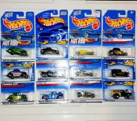 12 Hot Wheels HOT ROD COLLECTION, All Carded, w/FIRST EDITIONS