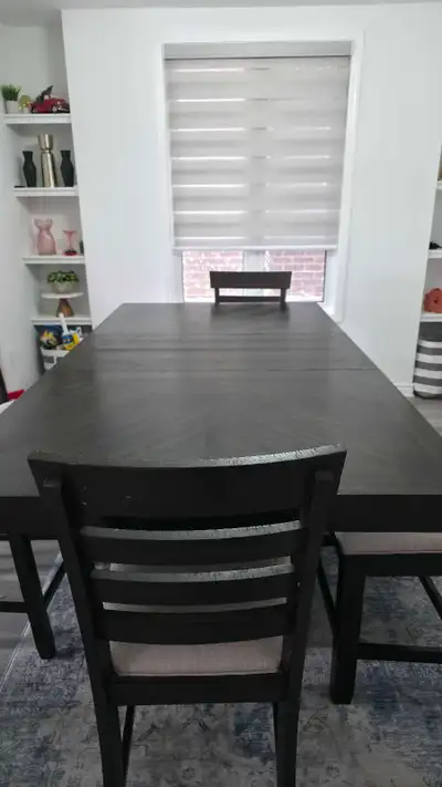 Solid Wood Extendable Dining Table Set – 4 Chairs + Storage Benc, View more