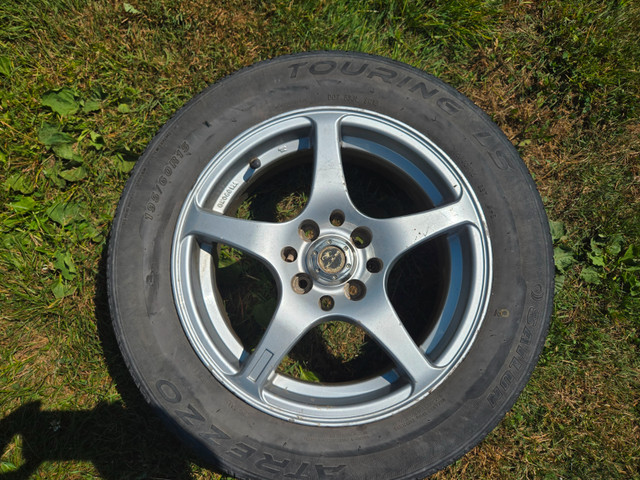 195 60 15" summer tires, 4 bolt rims, multiple fit in Tires & Rims in New Glasgow