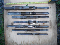 Large reamers (adjustable) and drill bits