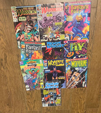 Comic lot # 14 - 10 Mixed -Wolverine , Fantastic Four, the Fly +