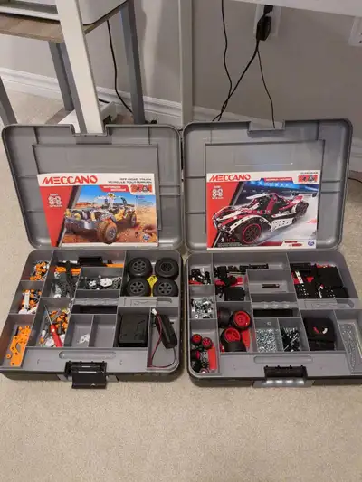 Selling two meccano sets, both for $50. Some small parts may have mixed, so prefer to sell together.