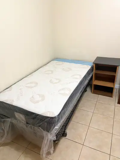 Private, furnished, clean, quiet, spacious room with private bathroom in basement of house near Bath...