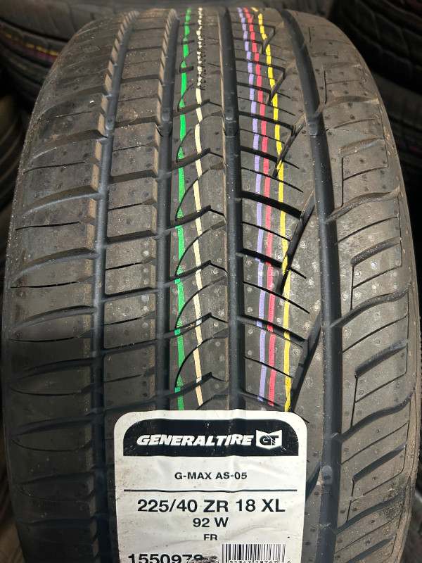 4 Brand New General G-Max AS-05 225/40R18 All Season tires in Tires & Rims in Ottawa - Image 2