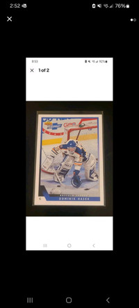 1993-94 Upper Deck Dominik Hasek Buffalo Sabres HOF Hockey Card