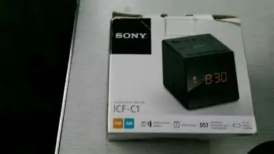 Sony icf-c1 fm/am clock radio -w/inst. &box, View more
