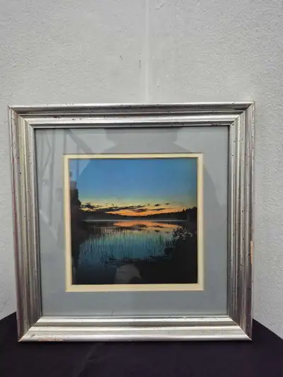 Framed Hong Kong Harbour Watercolor Painting Signed Art Print, View more