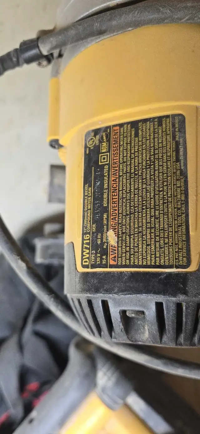 12" DeWalt Mitre Saws, 20V Batteries and Drills in Power Tools in Cambridge - Image 7
