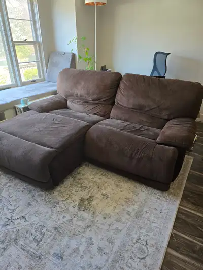 Brown comfy couch, View more