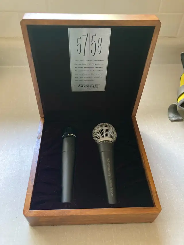 Shure SM57 & SM58 75th Anniversary Limited Edition Collector's in Pro Audio & Recording Equipment in Oshawa / Durham Region - Image 3