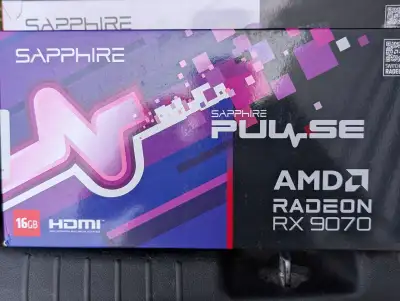 Gaming video card AMD Radeon Pulse 9070 16Gb BNIB, View more