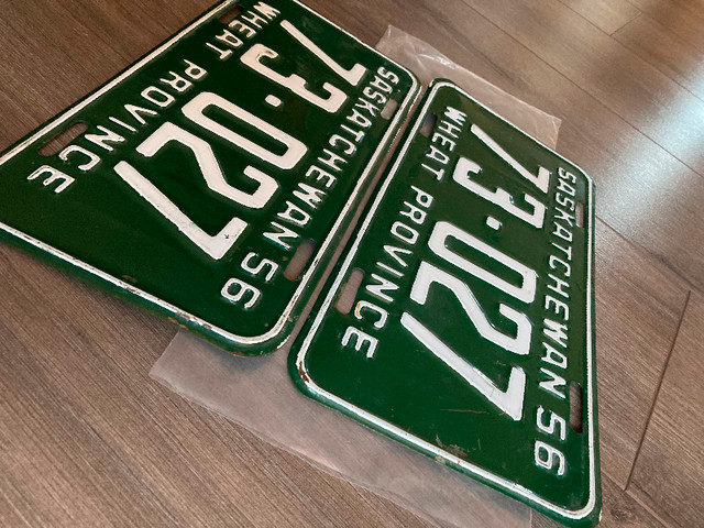 1956 Saskatchewan license plates in Arts & Collectibles in Prince Albert - Image 3