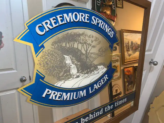 Vintage Creemore Springs Premium Lager pub Bar Mirror in Arts & Collectibles in Calgary - Image 5