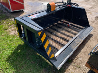 Unused 72” hydraulic top soil screener for skidsteer