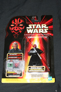 1998 Star Wars DARTH MAUL Comm Tech Chip Episode 1 Action Figure