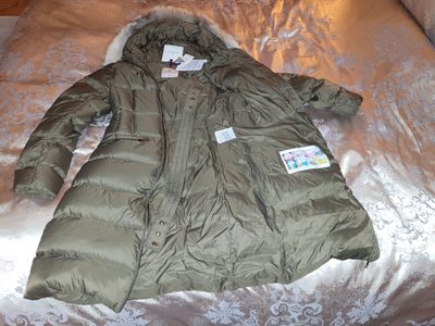 New Moncler Boedic Long Down Jacket size 2 Khaki, View more