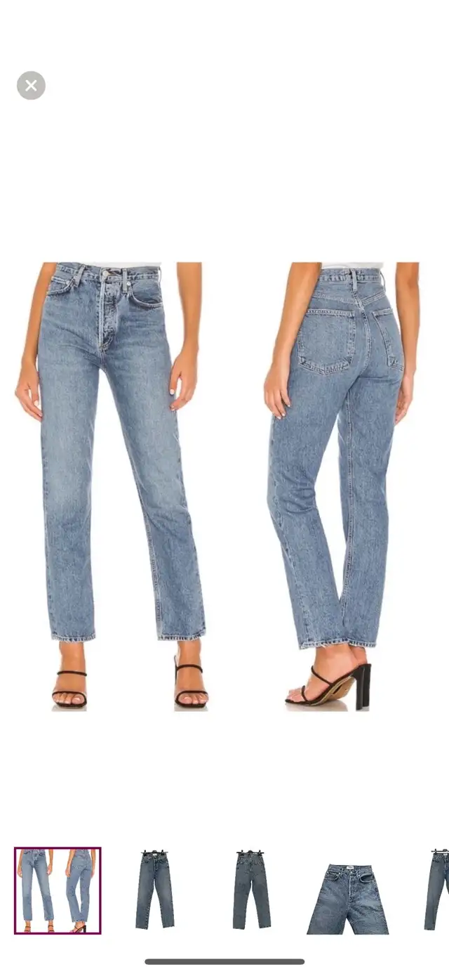 AGOLDE 90’s Pinch Waist Straight Leg Jeans Navigate Blue 22 in Women's - Bottoms in Brantford - Image 2
